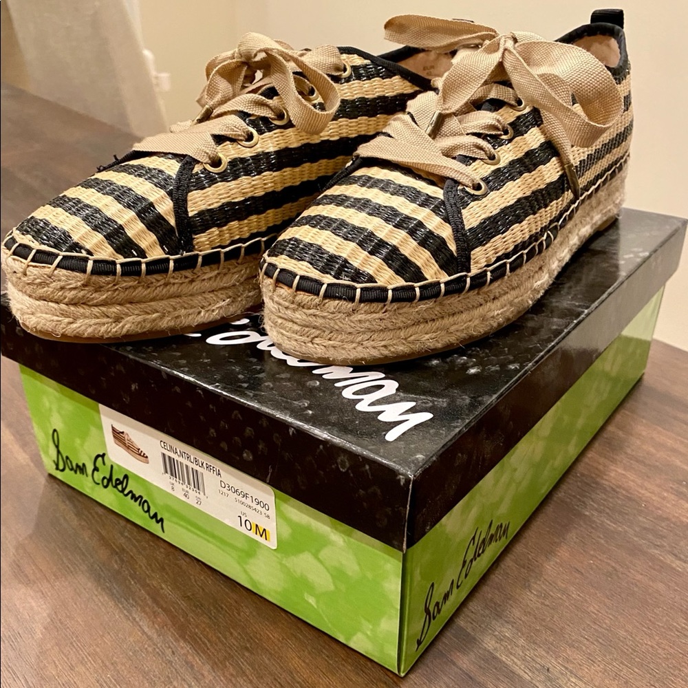 New! Sam Edelman Celina Platform Espadrille
